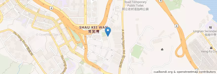 Mapa de ubicacion de 平記餐廳 en China, Guangdong, Hong Kong, Hong Kong Island, New Territories, Eastern District.
