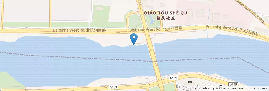Mapa de ubicacion de 十里店桥北 en Китай, Ганьсу, Ланьчжоу, 安宁区, 十里店街道.