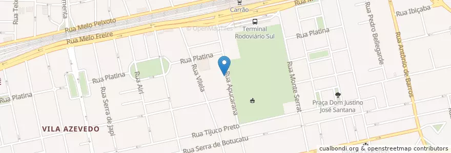 Mapa de ubicacion de Ícone Park en 브라질, 남동지방, 상파울루, Região Geográfica Intermediária De São Paulo, Região Metropolitana De São Paulo, Região Imediata De São Paulo, 상파울루.