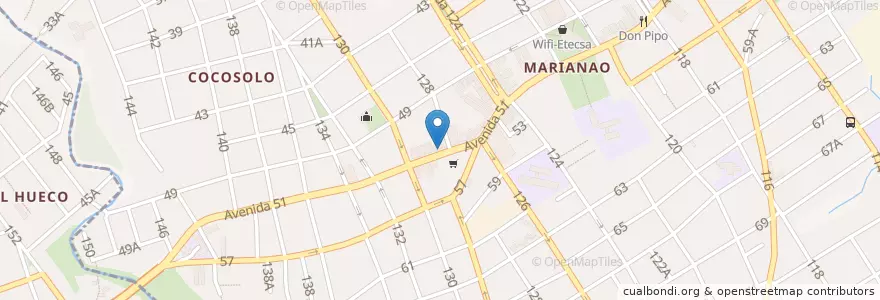 Mapa de ubicacion de Correo de Marianao en Kuba, Havanna, Marianao.