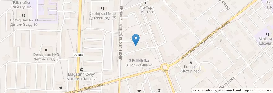 Mapa de ubicacion de 3 городская больница en Россия, Центральный Федеральный Округ, Московская Область, Орехово-Зуевский Городской Округ.