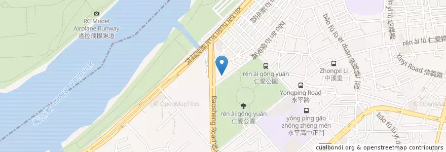 Mapa de ubicacion de 寵咖啡 / 寵私廚 / the favorite café (寵物友善餐廳) en 臺灣, 新北市, 永和區.