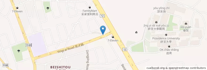 Mapa de ubicacion de 85c en تایوان, تایچونگ, 沙鹿區.