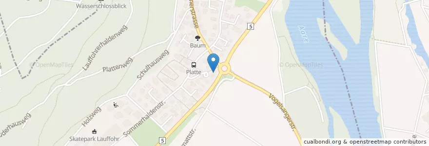Mapa de ubicacion de Pizza-Kurier Zio Gerry en Switzerland, Aargau, Bezirk Brugg, Brugg.