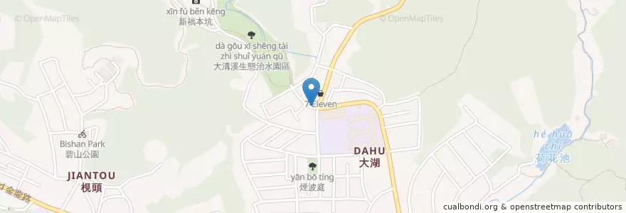 Mapa de ubicacion de A爸咖啡 en Taïwan, Nouveau Taipei, Taipei, District De Neihu.