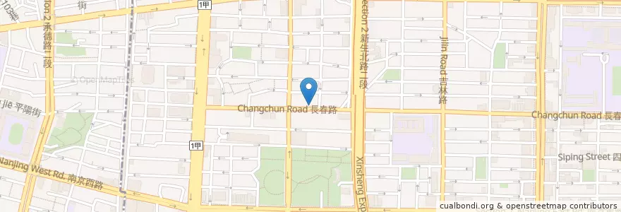 Mapa de ubicacion de Jing Ding House en Taiwan, New Taipei, Taipei, Zhongshan District.