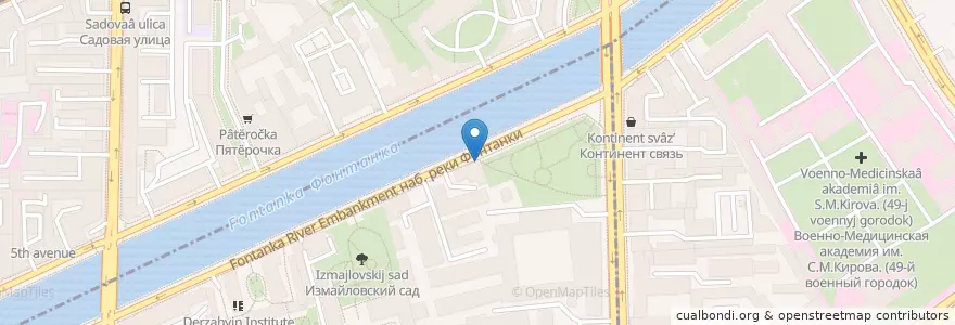 Mapa de ubicacion de Баязет en Rusland, Северо-Западный Федеральный Округ, Oblast Leningrad, Sint-Petersburg, Адмиралтейский Район, Округ Измайловское.