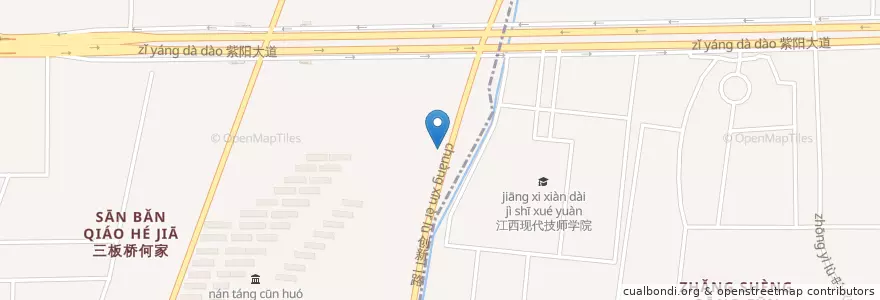 Mapa de ubicacion de 艾溪村委会 en 中国, 江西省, 南昌市, 南昌高新开发区, 青山湖区, 艾溪湖管理处.
