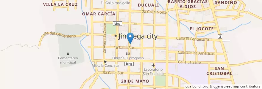 Mapa de ubicacion de El Tico en 니카라과, Jinotega, Jinotega (Municipio).