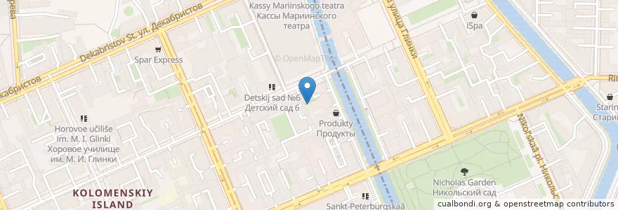 Mapa de ubicacion de Арго en Rusia, Северо-Западный Федеральный Округ, Óblast De Leningrado, San Petersburgo, Адмиралтейский Район, Адмиралтейский Округ.