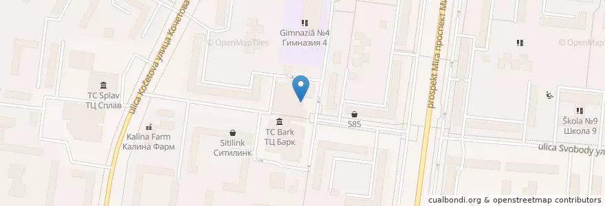 Mapa de ubicacion de Уралсиб en Russland, Föderationskreis Nordwest, Oblast Nowgorod, Rajon Nowgorod, Городской Округ Великий Новгород.