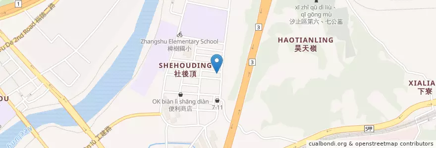 Mapa de ubicacion de 戴政傑診所 en تايوان, تايبيه الجديدة, 汐止區.