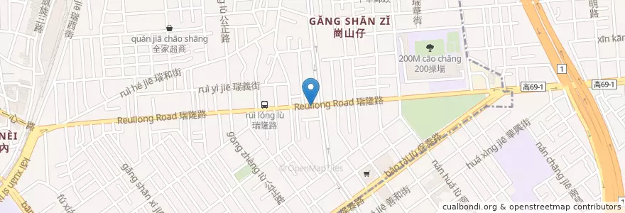 Mapa de ubicacion de 醞燒肉丼飯屋 en Тайвань, Гаосюн, 前鎮區.