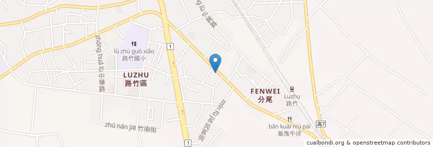 Mapa de ubicacion de 宗民藥局 en 台湾, 高雄市, 路竹区.
