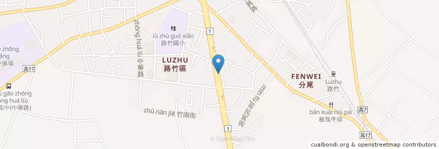 Mapa de ubicacion de 存德堂中醫診所 en Тайвань, Гаосюн, 路竹區.