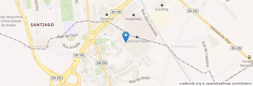 Mapa de ubicacion de McDonald's en البرتغال, آويرو, الوسطى, فوغا السفلى, آويرو, Glória E Vera Cruz.