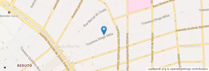 Mapa de ubicacion de Casa do Bacalhau en البَرَازِيل, المنطقة الشمالية, بارا, Região Geográfica Intermediária De Belém, Microrregião De Belém, بليم.
