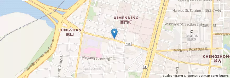 Mapa de ubicacion de 星聚點 en Taiwan, 新北市, Taipei, 萬華區.