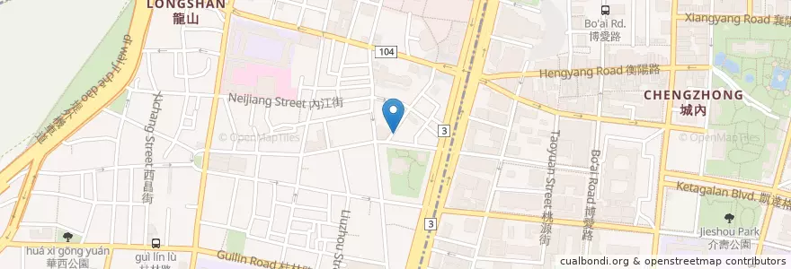 Mapa de ubicacion de 201 Cafe en تايوان, تايبيه الجديدة, تايبيه, 萬華區.