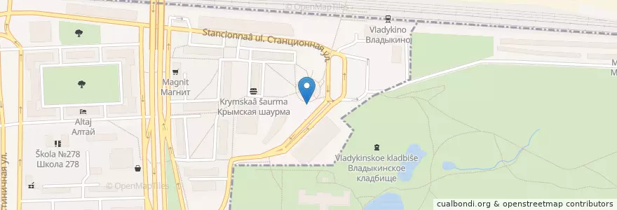 Mapa de ubicacion de Городской туалет en Rusland, Centraal Federaal District, Moskou, Северо-Восточный Административный Округ, Район Марфино.
