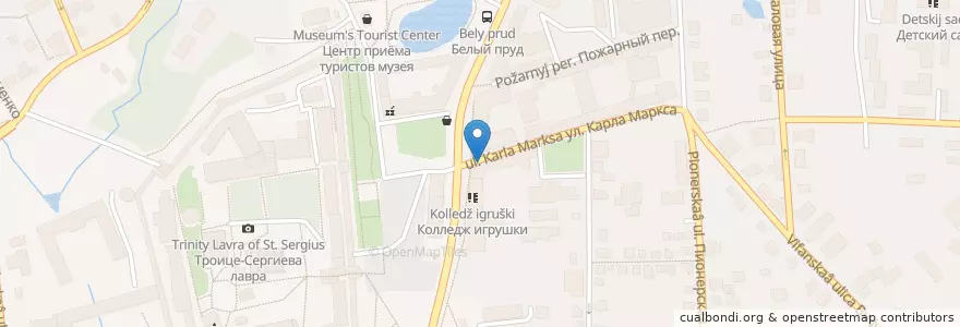 Mapa de ubicacion de Пиросмани en 俄罗斯/俄羅斯, Центральный Федеральный Округ, 莫斯科州, Сергиево-Посадский Городской Округ.
