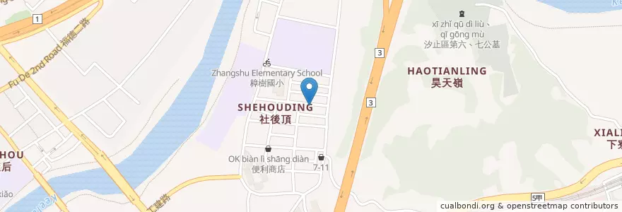 Mapa de ubicacion de 小巷拾壹 en Tayvan, 新北市, 汐止區.