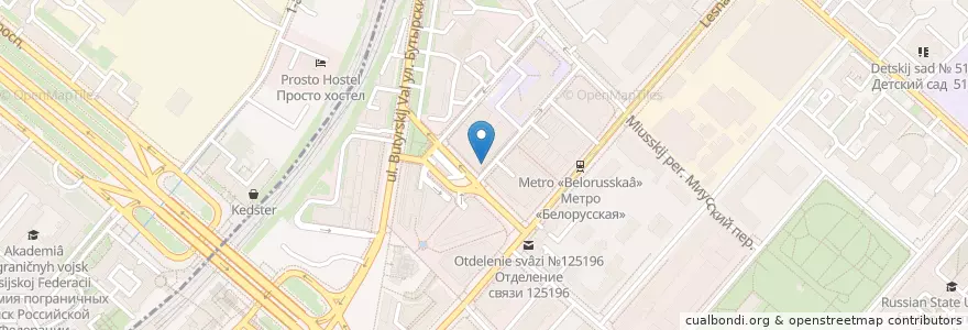Mapa de ubicacion de Марукамэ en Russia, Distretto Federale Centrale, Москва, Центральный Административный Округ, Тверской Район.