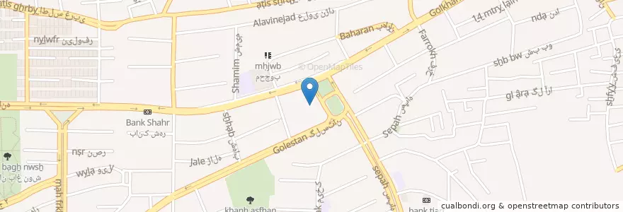 Mapa de ubicacion de آلما en ایران, استان اصفهان, شهرستان اصفهان, بخش مرکزی شهرستان اصفهان, اصفهان.