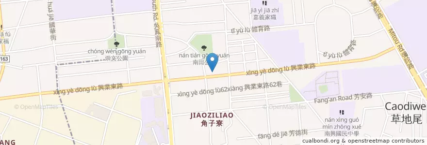 Mapa de ubicacion de 桃城豆花 en تایوان, 臺灣省, 嘉義市, 嘉義縣, 東區.