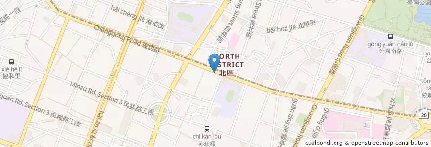 Mapa de ubicacion de 許吉成診所 en Taiwan, 臺南市.