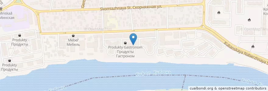 Mapa de ubicacion de Lavender en Rusia, Южный Федеральный Округ, Krai De Krasnodar, Городской Округ Краснодар.