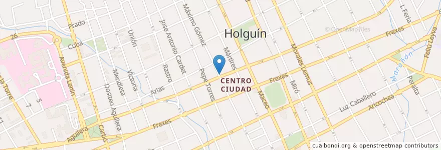 Mapa de ubicacion de Restaurante Don Rico en キューバ, Holguín, Holguín.