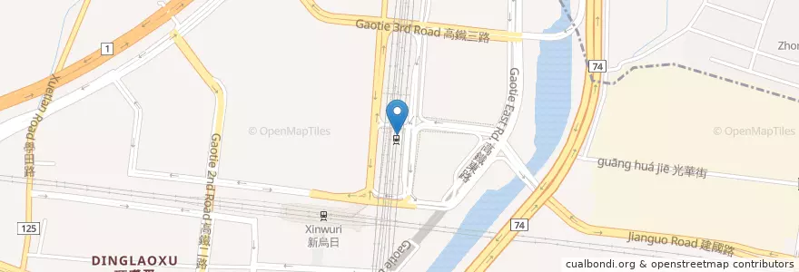 Mapa de ubicacion de 樂雅樂便當攤 en 臺灣, 臺中市, 烏日區.