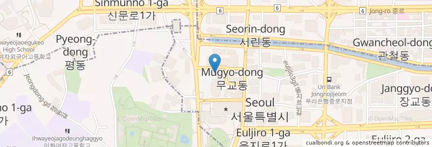 Mapa de ubicacion de 파스쿠찌 en Südkorea, Seoul.