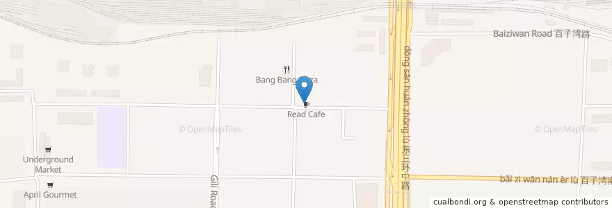 Mapa de ubicacion de Read Cafe en China, Beijing, Hebei, Chaoyang District.