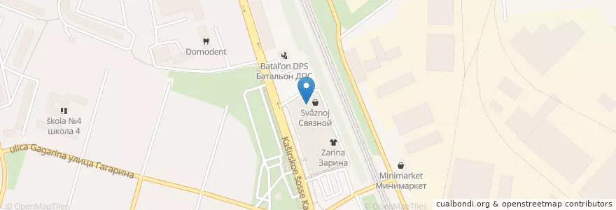 Mapa de ubicacion de Бургер Кинг en روسيا, Центральный Федеральный Округ, محافظة موسكو, Городской Округ Домодедово.