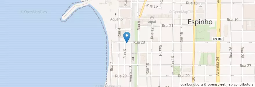 Mapa de ubicacion de Casa Meireles en Portekiz, Aveiro, Norte, Área Metropolitana Do Porto, Espinho, Espinho.