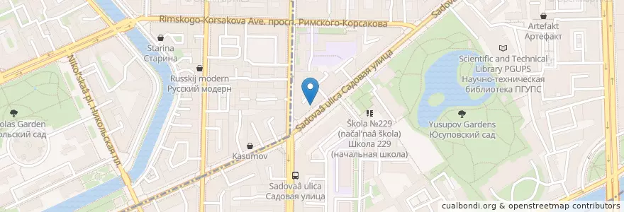 Mapa de ubicacion de Плюшкин дом en Russland, Föderationskreis Nordwest, Oblast Leningrad, Sankt Petersburg, Адмиралтейский Район, Сенной Округ.