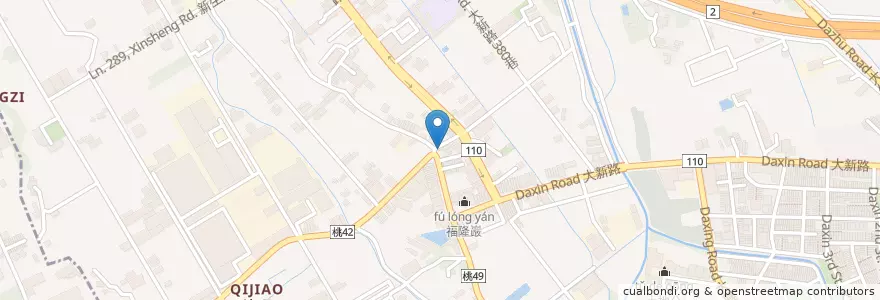 Mapa de ubicacion de 土地公 en تایوان, 桃園市, 蘆竹區.