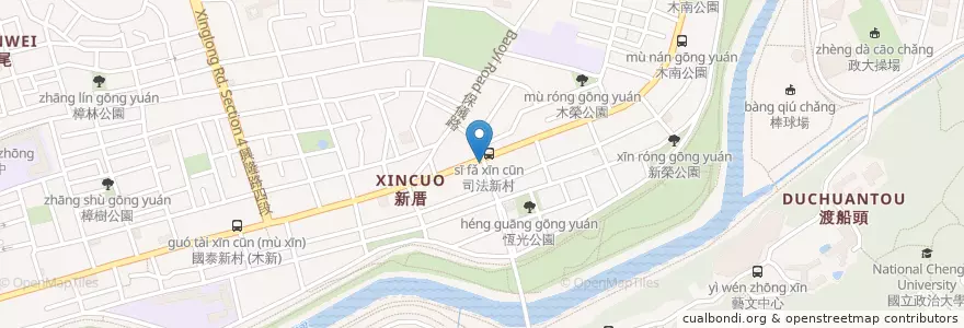Mapa de ubicacion de 滷肉飯 en 臺灣, 新北市, 臺北市, 文山區.