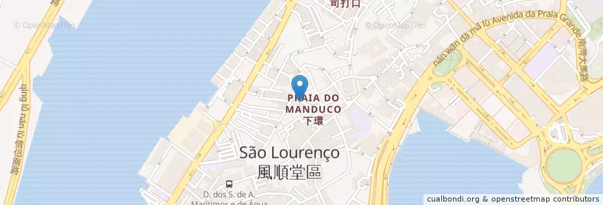 Mapa de ubicacion de 蜀味厢私房麻辣燙 en China, Macau, Guangdong, Municipality Of Macau, Zhuhai City, Xiangzhou District.