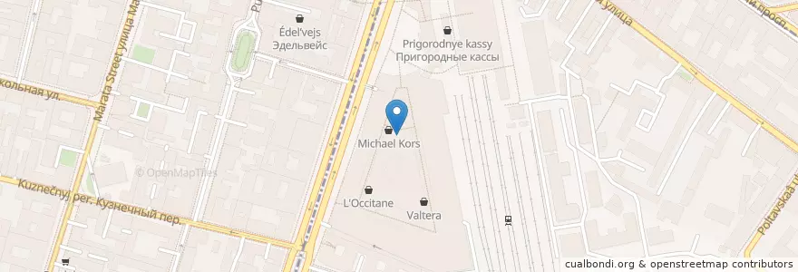 Mapa de ubicacion de Шоколадница en Russland, Föderationskreis Nordwest, Oblast Leningrad, Sankt Petersburg, Центральный Район, Округ Лиговка-Ямская.