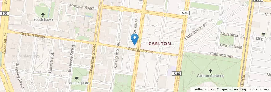 Mapa de ubicacion de ANZ en 오스트레일리아, Victoria, City Of Melbourne.