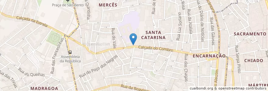 Mapa de ubicacion de Junta de Freguesia da Misericórdia en Portogallo, Área Metropolitana De Lisboa, Lisbona, Grande Lisboa, Lisbona, Misericórdia.