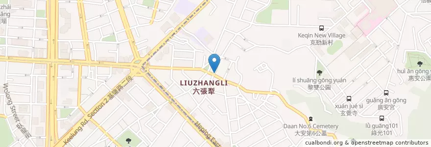 Mapa de ubicacion de louisa coffee en Tayvan, 新北市, Taipei, 大安區.