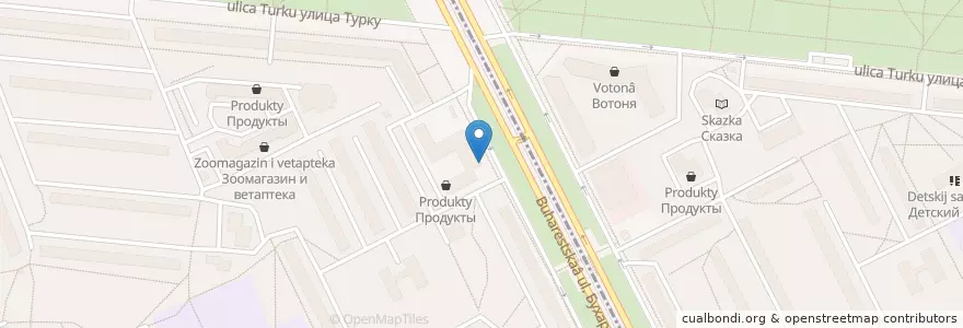 Mapa de ubicacion de Geo en Russia, Northwestern Federal District, Leningrad Oblast, Saint Petersburg, Фрунзенский Район.