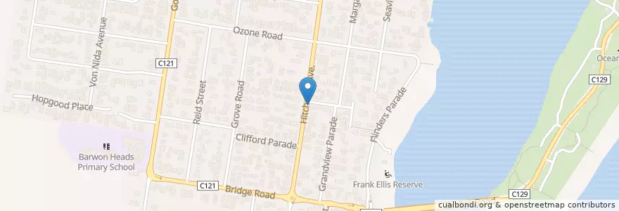 Mapa de ubicacion de Bendigo Bank en Australia, Victoria, City Of Greater Geelong.