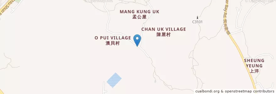 Mapa de ubicacion de 坑尾頂公廁 Hang Mei Teng Public Toilet en China, Guangdong, Hong Kong, Wilayah Baru, 西貢區 Sai Kung District.