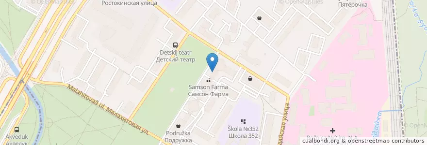 Mapa de ubicacion de Горздрав en Russia, Distretto Federale Centrale, Москва, Северо-Восточный Административный Округ, Район Ростокино.