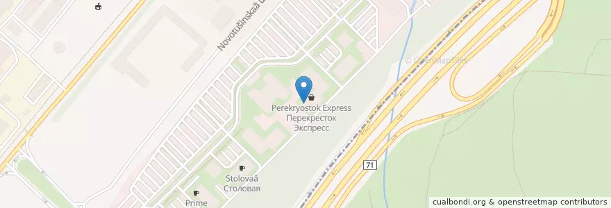 Mapa de ubicacion de Пиццерия en 俄罗斯/俄羅斯, Центральный Федеральный Округ, 莫斯科州, Городской Округ Красногорск.